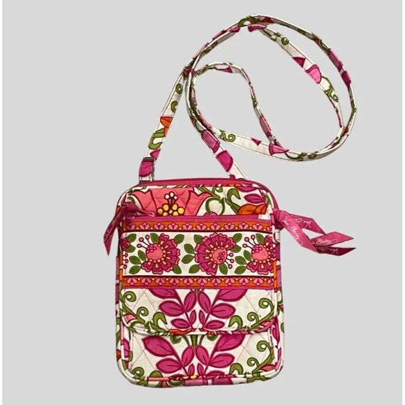 Vera Bradley Pink Floral Crossbody Bag - Picture 1 of 11
